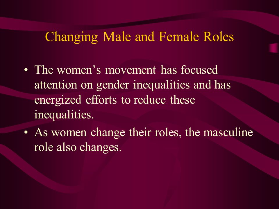 Changing roles of men and women in the philippines